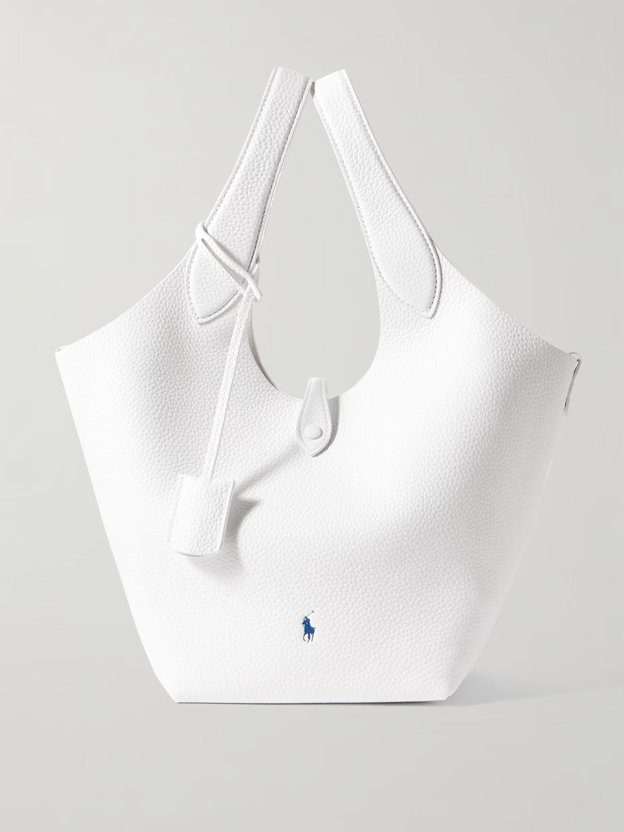 Polo Ralph Lauren - Polo Play Medium Textured-leather Tote - White | NET-A-PORTER (US)