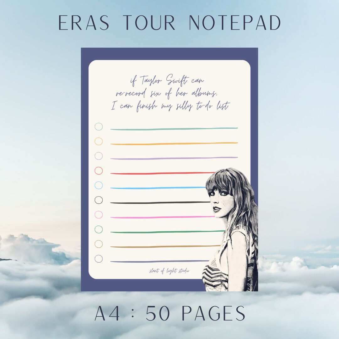 Taylor Swift Eras Tour Notepad - Etsy | Etsy (US)