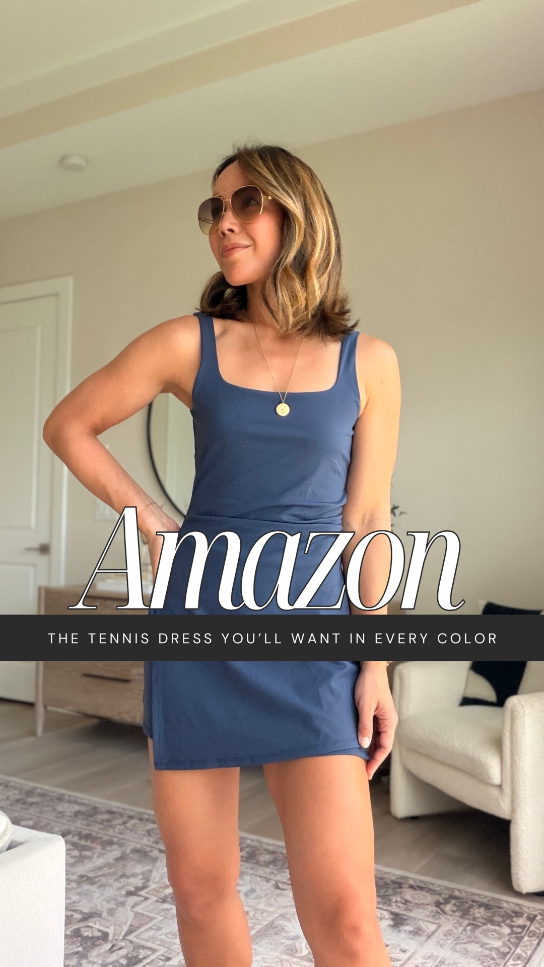 The tennis dress you’ll want in every color. 🎾

Flattering square neckline, low-back cutout, side ruching, and built-in shorts with a pocket. Buttery-soft fabric with great stretch and support. I’m 5’7 wearing a small — fits true to size and the length is perfect (not too short in the back).

#LTKootd #LTKActive #LTKSpringSale