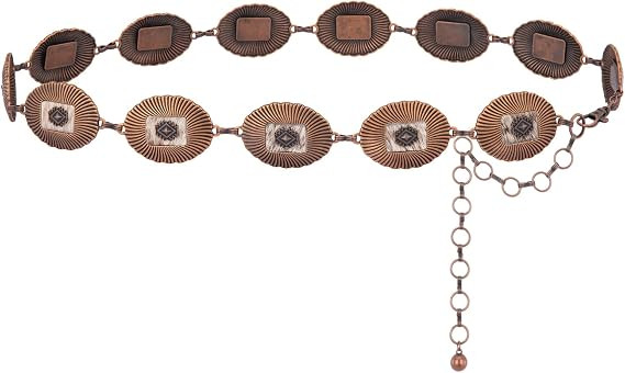 Montana West Rustic Couture's Large Western Concho Metal Belts for Women Cowgirl | Amazon (US)