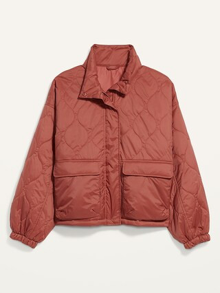 Packable Oversized Water-Resistant Quilted Jacket for Women | Old Navy (US)