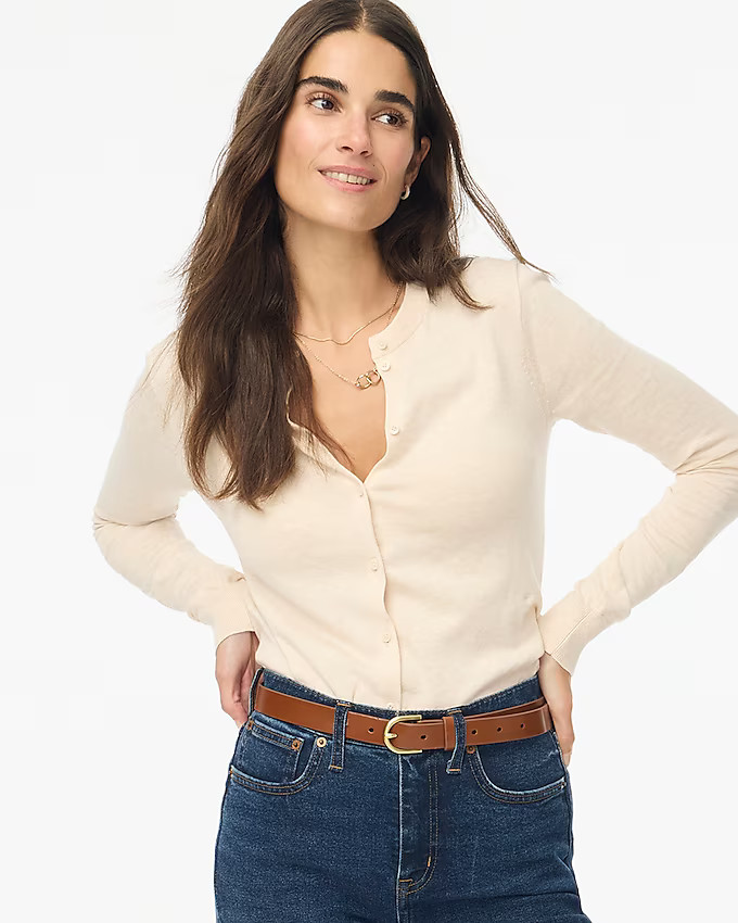 Classic cotton cardigan sweater | J.Crew Factory