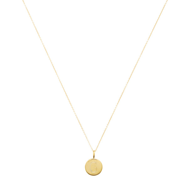 Lia Initial Charm Necklace | goop