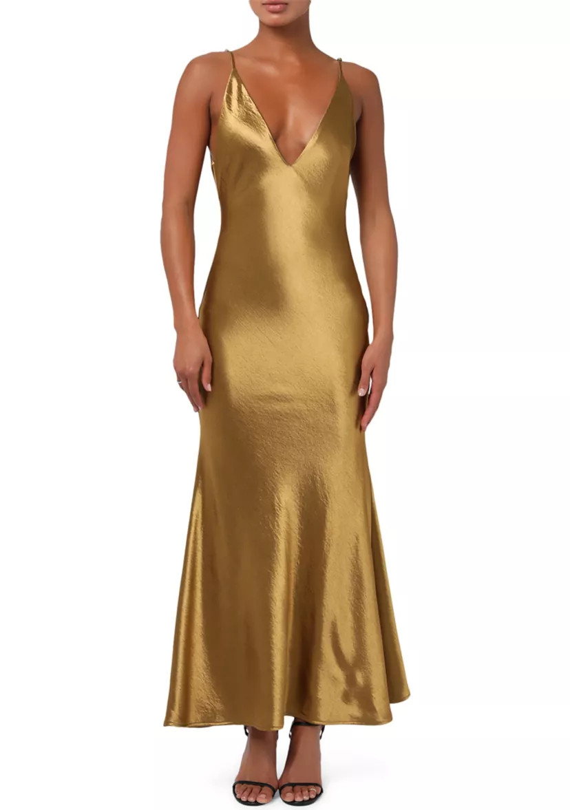 Women's Zadie Deep V Maxi Slip Dress | Belk