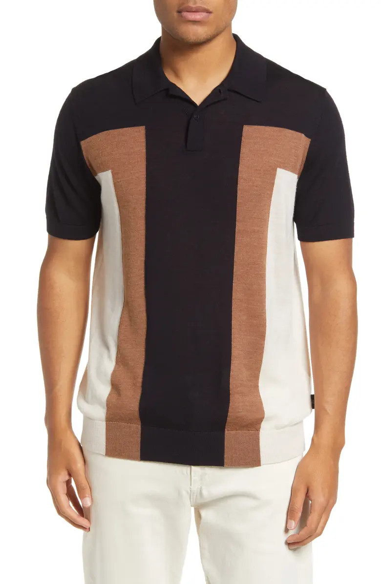 Ted Baker London Men's Arbroth Colorblock Wool Polo Shirt | Nordstrom | Nordstrom