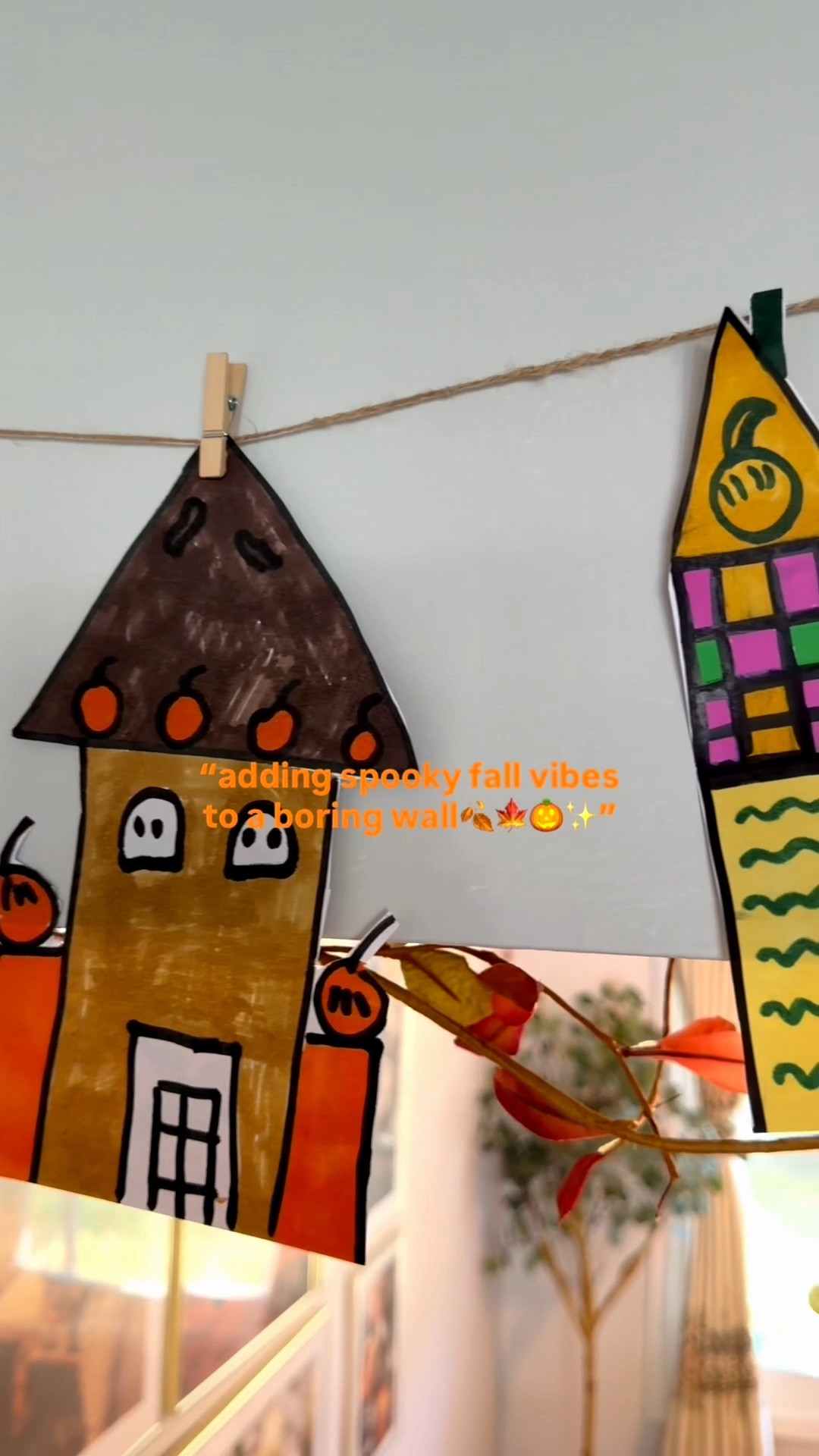 🎃✨ Get ready for some spooky fun this Halloween! 🏚️👻 These easy fall houses are a perfect craft for all ages! Just grab some white cardstock sheets, @crayola alcohol tip markers, photo clips with jute twine. It’s a great way to add a little spookiness to your decor! 🎨🍂 

#falldiy #halloween #fallvibes #diy #seasonaldecor #FallDecor #HomeDecor #HomeDIY #DIYMom #MomLife #FallCrafts #CraftActivity #Crafts #Crayola #Sketching #Art #NYCMom #NJMom #AutumnVibes #HalloweenCrafts #CreativeMoms #KidsCrafts #FallDIY #ArtInspiration #ColorfulCreation #FamilyFun #CraftyMom #InstaCraft #HomeProjects #FallVibes

#LTKmomlife #LTKHome #LTKSeasonal