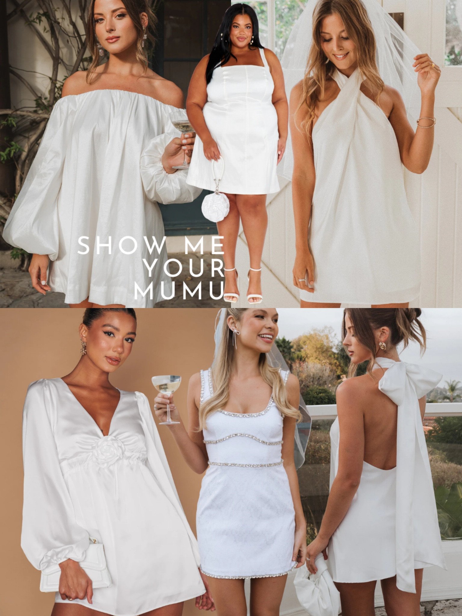 Little white dresses form Show Me Your MuMu