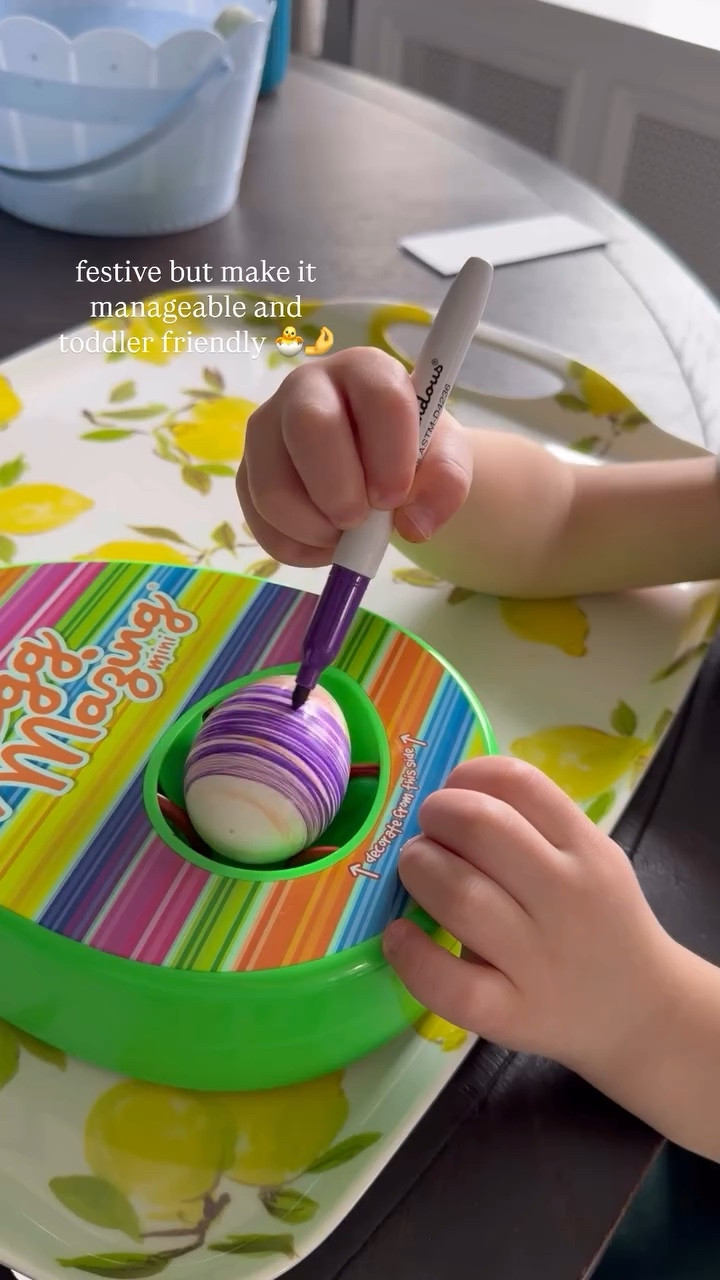 festive but make it manageable and toddler friendly 🐣🤌 @theeggmazing