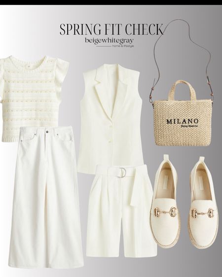 Loving these monochromatic looks for spring!! Give me all the whites and beiges!! Vacation wear, resort wear, spring clothes! 

#LTKshoecrush #LTKfindsunder100 #LTKworkwear