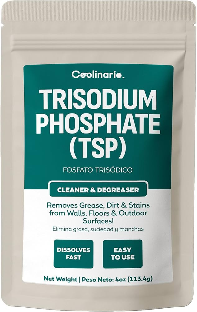 Trisodium Phosphate - TSP Cleaner (4 Oz) Heavy-Duty Cleaner & Degreaser for Walls, Floors & Outdo... | Amazon (US)