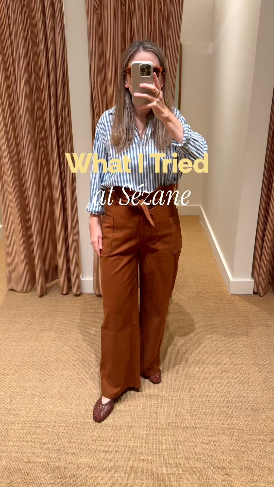 Everything I tried at Sézane! Loved all of these pieces but I went home with the pants, ring, and a pair of sneakers that are sold out. These pants are mostly cotton and they’re super comfortable. I love how you can wear them to work or on the weekend! I sized up from a 6 to an 8.

#LTKdayinmylife #LTKOver40