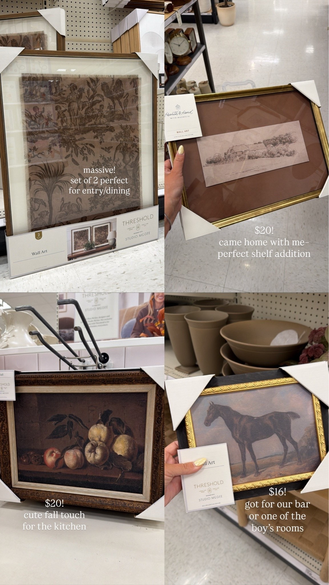 The art at Target is stunning right now- so many framed prints that look very high end! Grabbed a couple to layer on our built-ins!

Fall home decor || Target finds || framed art || affordable decor || affordable artwork ||

#LTKHome #LTKSeasonal