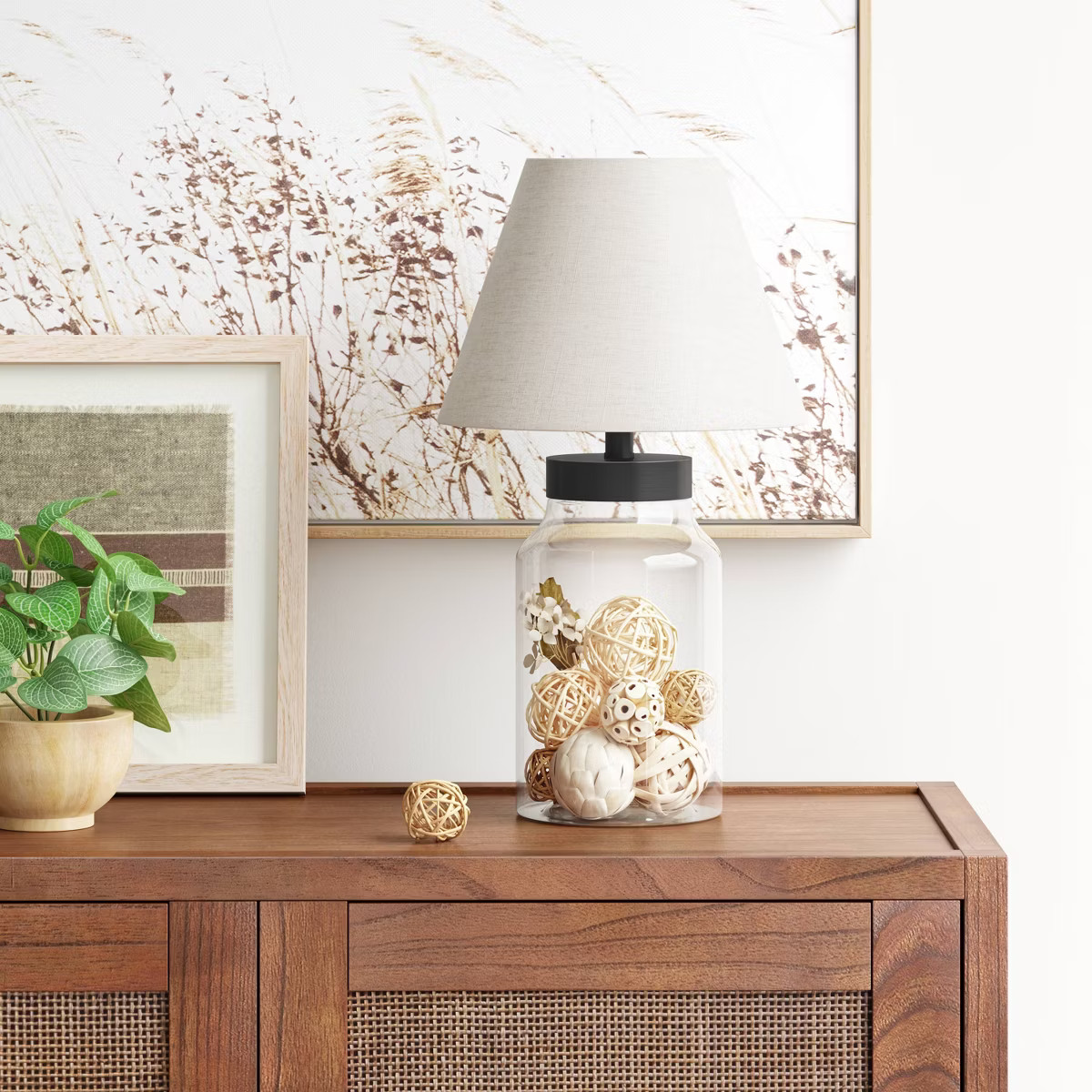 Casual Fillable Small Lamp Base Clear - Threshold™ | Target