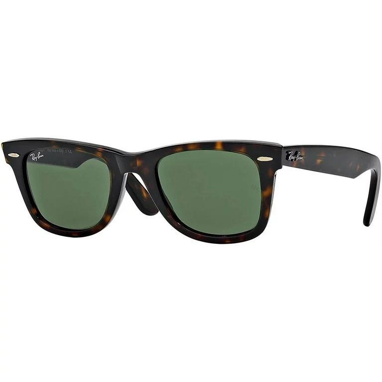 Ray Ban RB2140 WAYFARER 902 50M Tortoise/Crystal Green Sunglasses For Men For Women | Walmart (US)