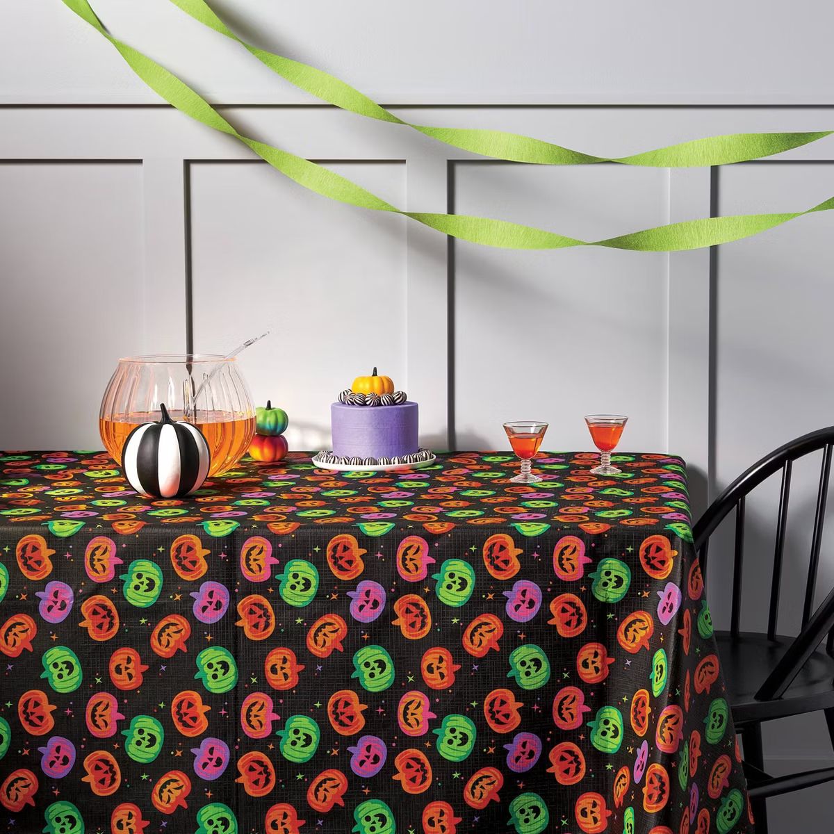 60"x84" Oblong Halloween PEVA Tablecloth Jack-o-Lanterns - Hyde & EEK! Boutique™ | Target