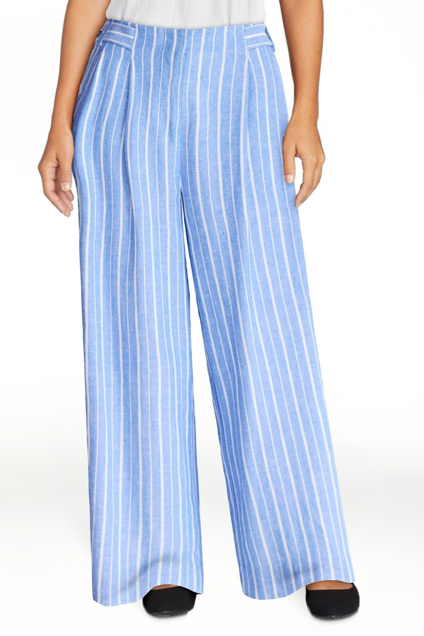 Free Assembly Women's and Women's Plus High Rise Wide Leg Cropped Pants, 27" Inseam, Sizes XS-4X | Walmart (US)