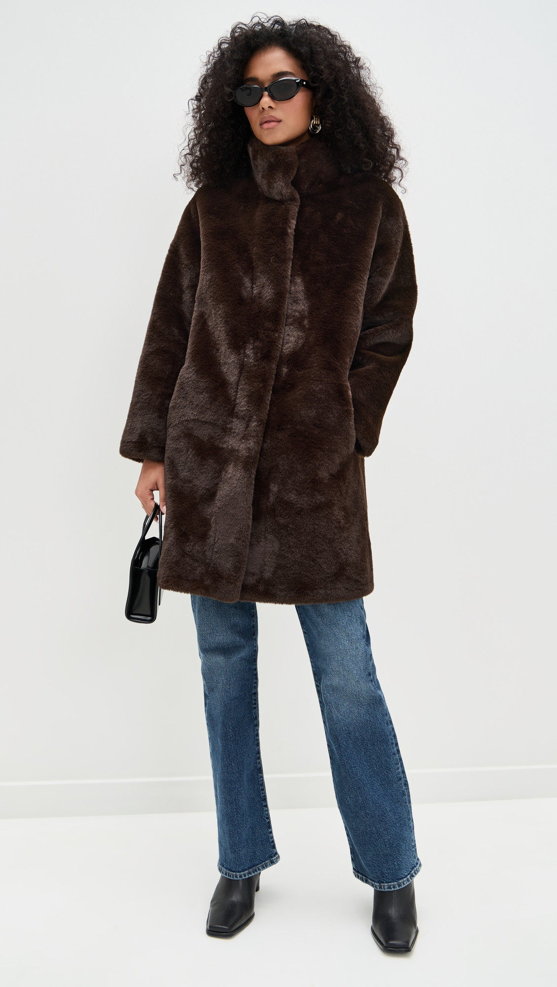 Apparis Blair Coat Espresso L | Shopbop