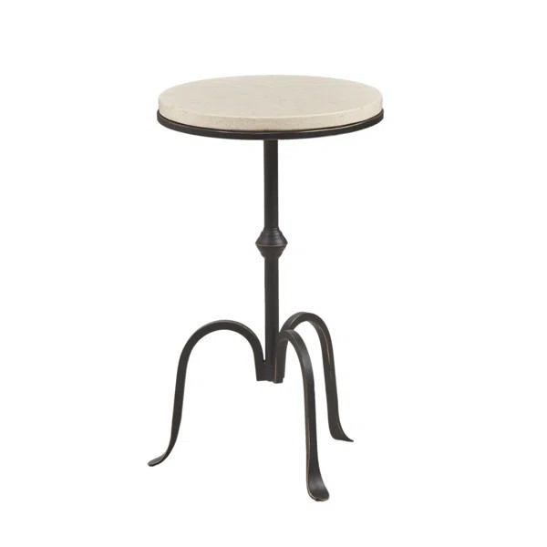 Sayre Genuine Marble 3 Legs End Table | Wayfair Professional