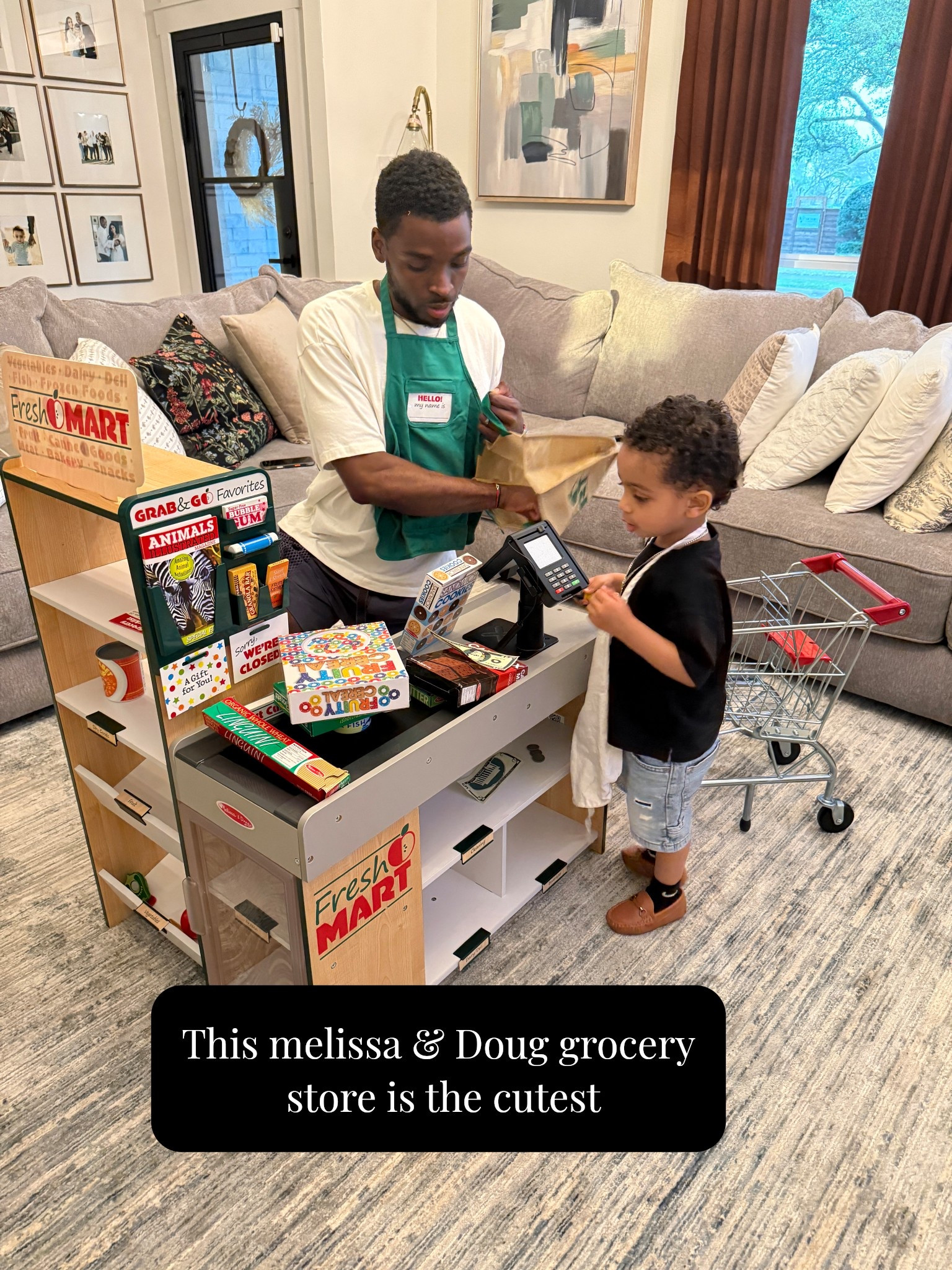 Our toddler’s current obsession is this Melissa & Doug grocery store. It has evening from produce to dry goods and more. And the shopping buggy is so stinking cute!! 

#toddlertoys #toddler #montessori #toys 

#LTKHome #LTKKids #LTKmomlife