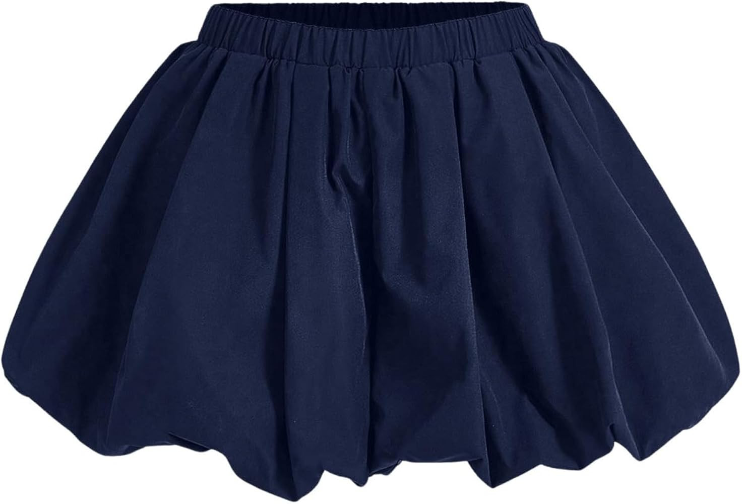 Women's Y2K Bubble Shorts Elastic High Waist Ruffle Shorts Summer Fashion Wide Leg Bloomers | Amazon (US)