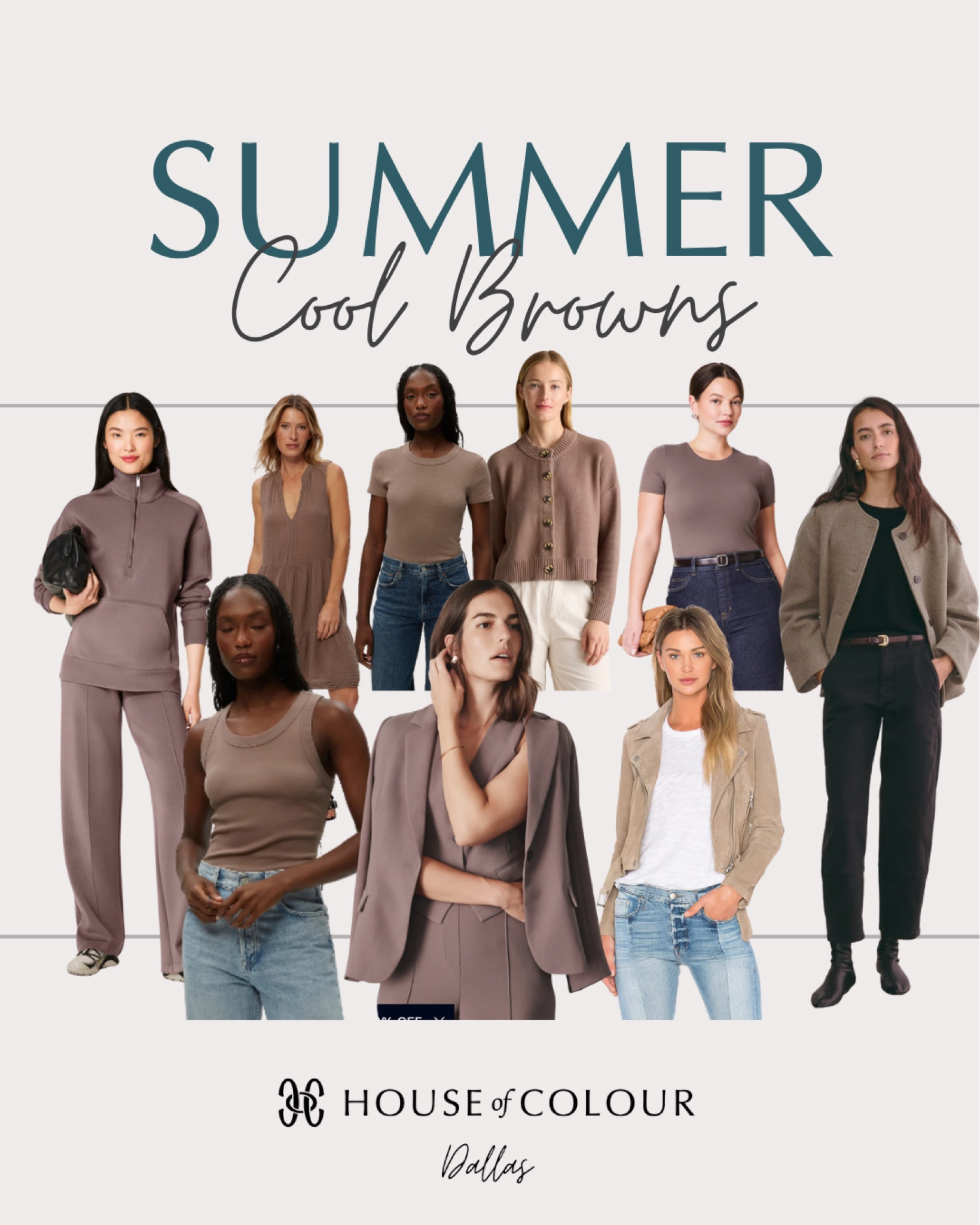Cool browns for #hocsummer 
Always check clothing and look for harmony with your color swatches!

#LTKWorkwear #LTKSeasonal