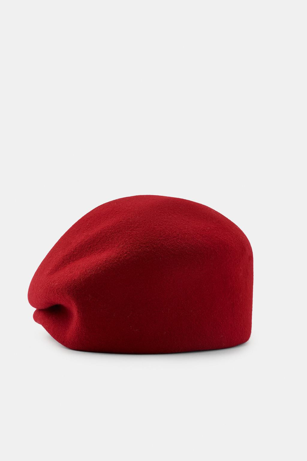 100% WOOL PLAIN BEANIE | Zara US