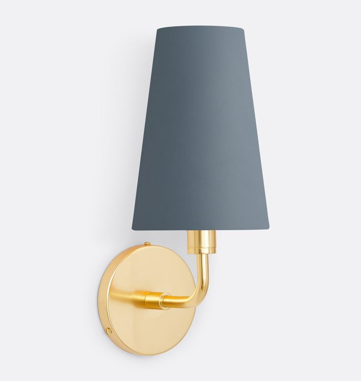 Ansel Sconce, Metal Shade | Rejuvenation