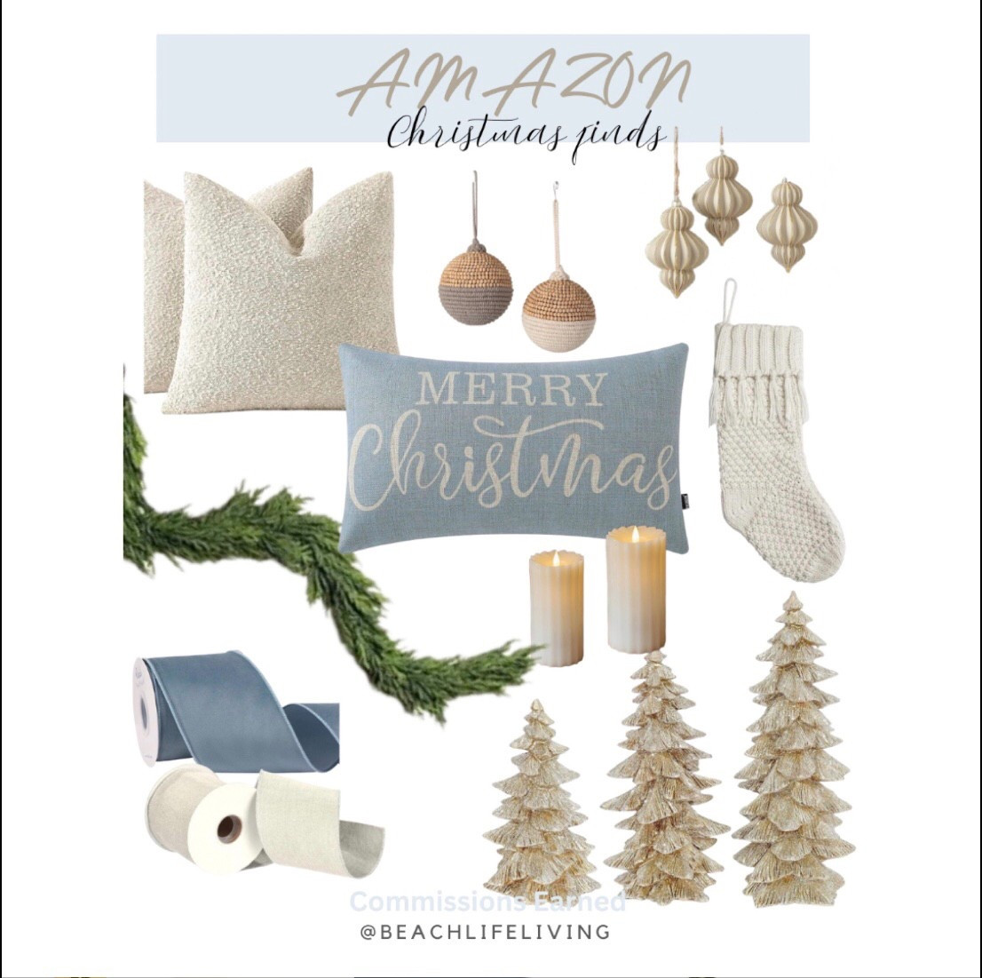 Merry Blue Christmas 

#LTKSeasonal #LTKHome #LTKFindsUnder50