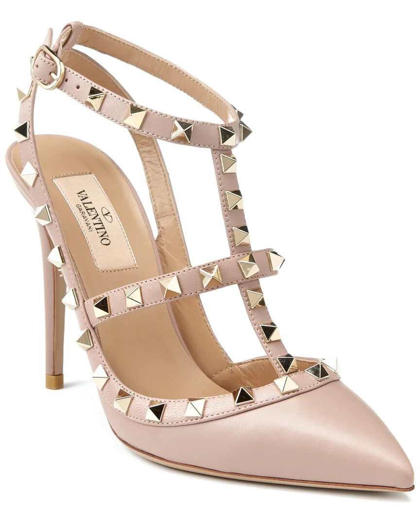 Valentino Rockstud Caged 100 Leather Pump | Shop Simon