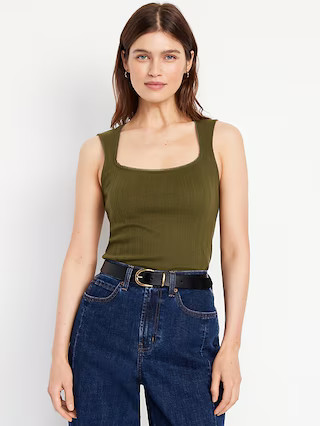 Sleeveless Pointelle Top | Old Navy (US)
