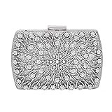 Womens Crystal Clutch Bag Sparkly Evening Bridal Prom Party Handbag Purse Beaded Evening Bags Crysta | Amazon (US)