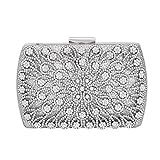 Womens Crystal Clutch Bag Sparkly Evening Bridal Prom Party Handbag Purse Beaded Evening Bags Crysta | Amazon (US)
