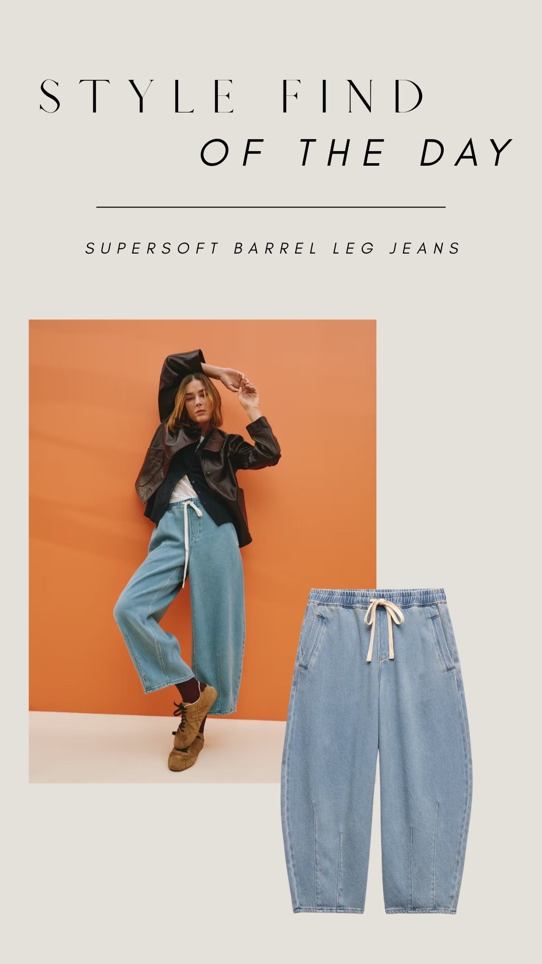 Style find - Supersoft barrel leg jeans 

#LTKuk #LTKspring #LTKeurope