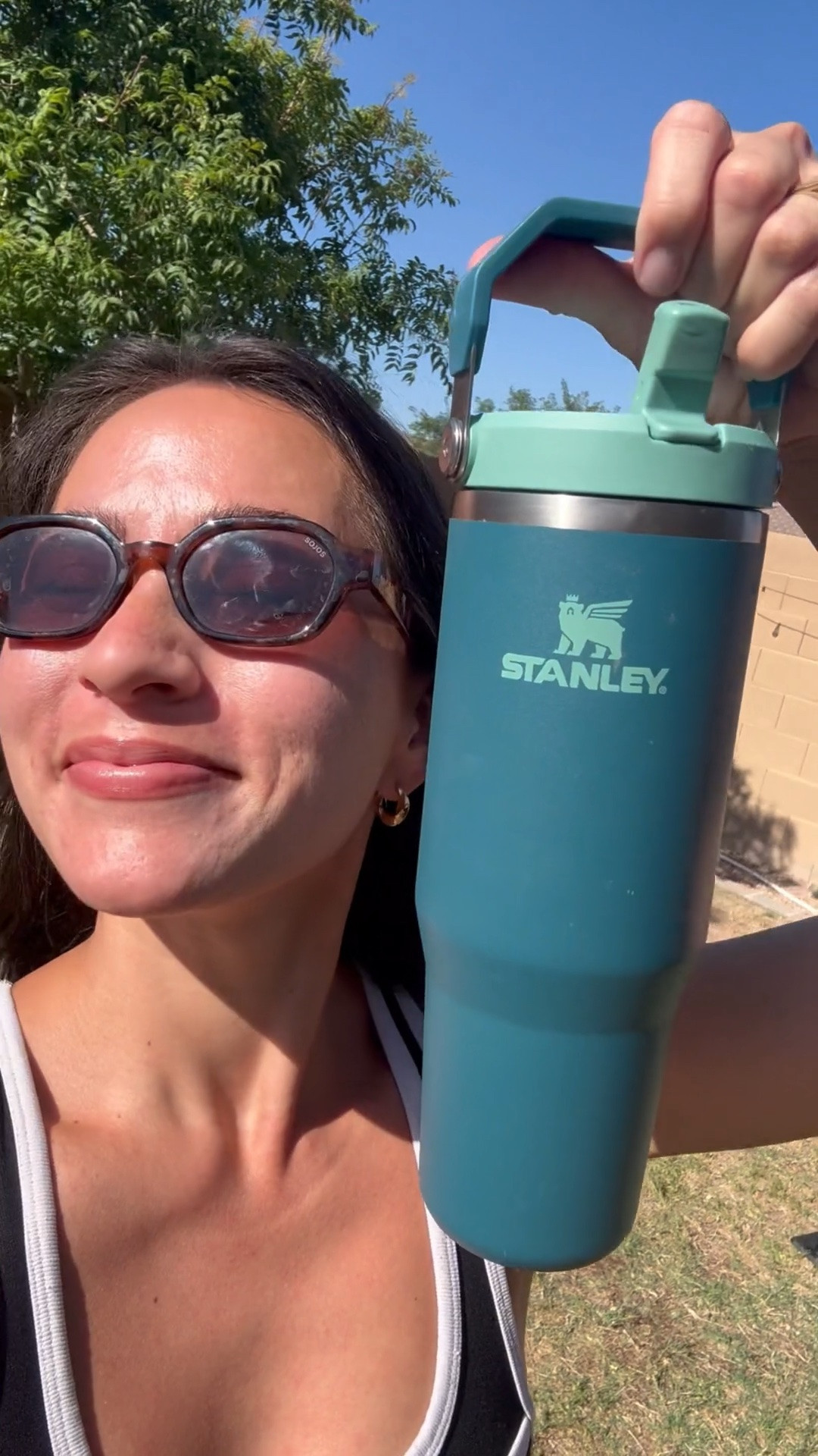 Hydration but make it cute 💧✨ Chelsey is officially obsessed with the Stanley IceFlow Tumbler from @stanley_brand 

The flip straw makes it so easy to sip all day, it actually fits in a car cupholder 🙌, and the carry handle = grab-and-go perfection. Plus… still having ice hours later just feels wildly satisfying. Why does staying hydrated suddenly feel luxurious?! 😍 #stanleypartner

#LTKfitnessgoals #LTKmorningroutine #LTKselfcare