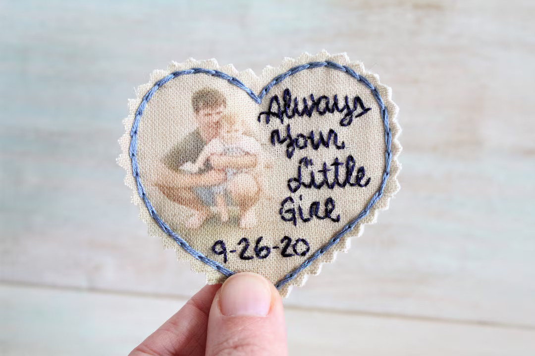 Custom Portrait. Father of the Bride. Father of the Bride Gift. Gift for Dad. Tie Patch. Mens Tie... | Etsy (US)