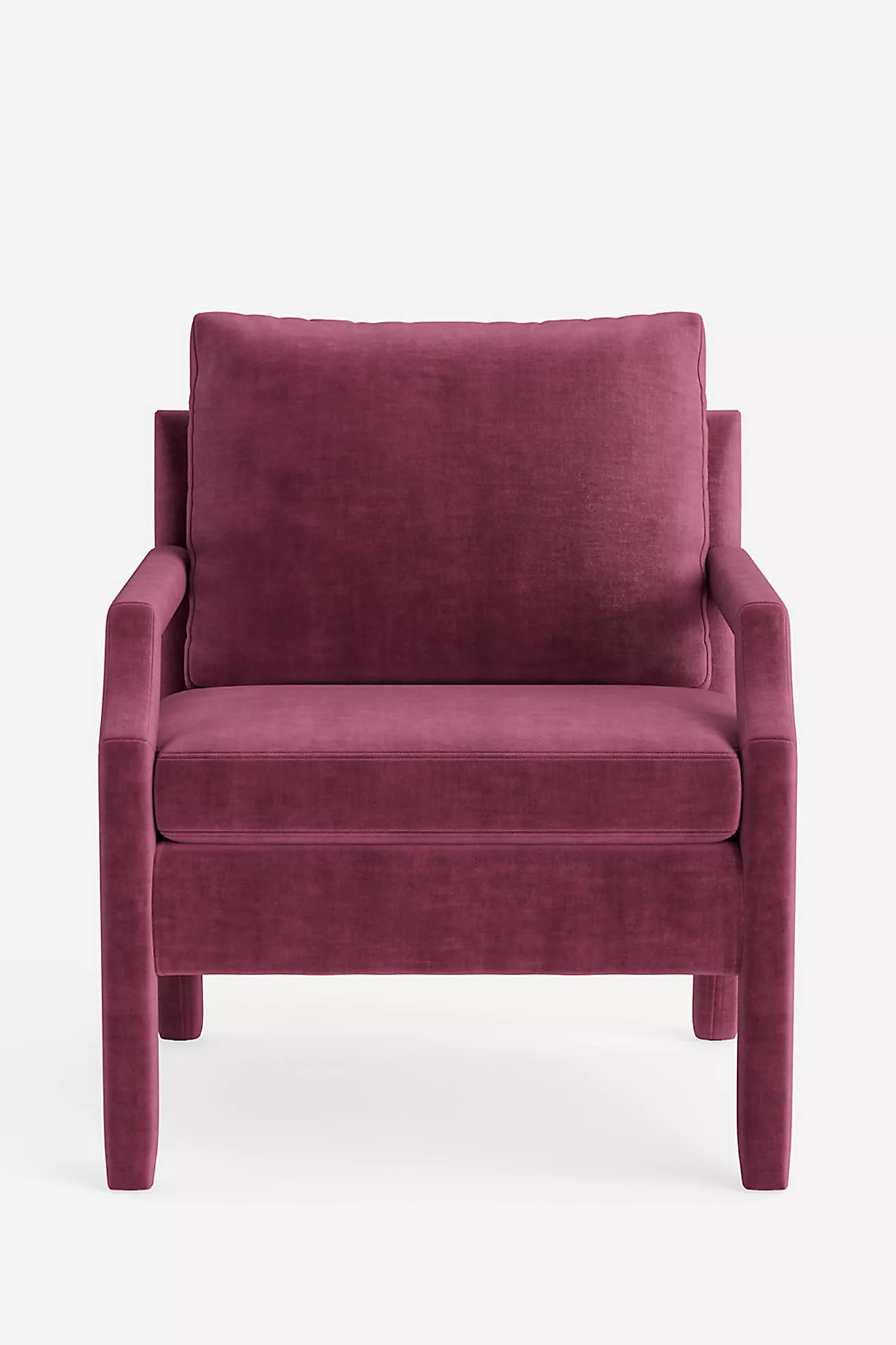 Delaney Slub Velvet Accent Chair | Anthropologie (US)