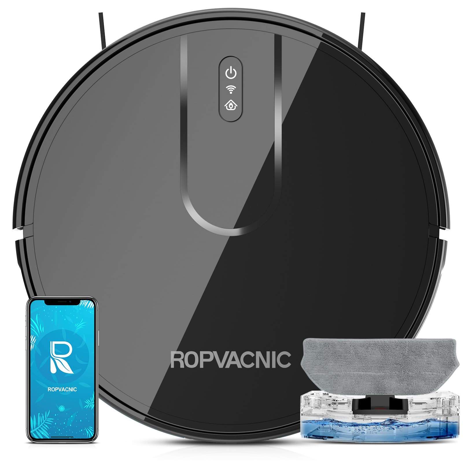 Robot Vacuum Cleaner Robot Vacuum and Mop Combo with 4000Pa Suction, Personalized Cleaning Adjust... | Amazon (US)