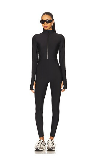 Heroine Sport Zip-up Suit in Black. - size M | Revolve Clothing (Global)