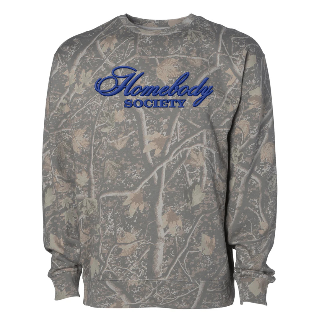PUFF ‘Homebody’ Camo Hideaway Crewneck | United Monograms