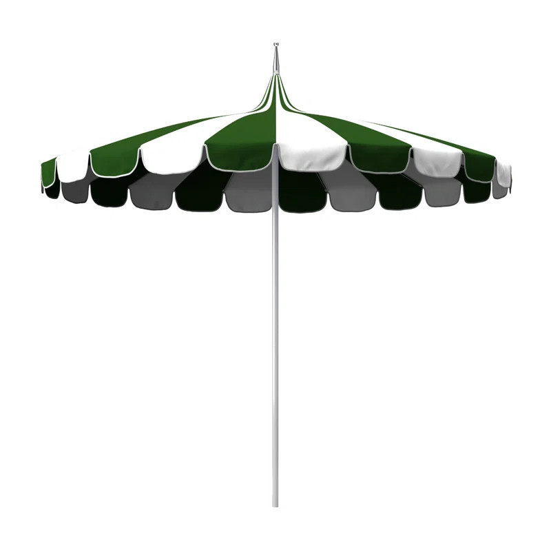 8.5' Sunbrella Two-Tone Pagoda Umbrella | Wayfair North America