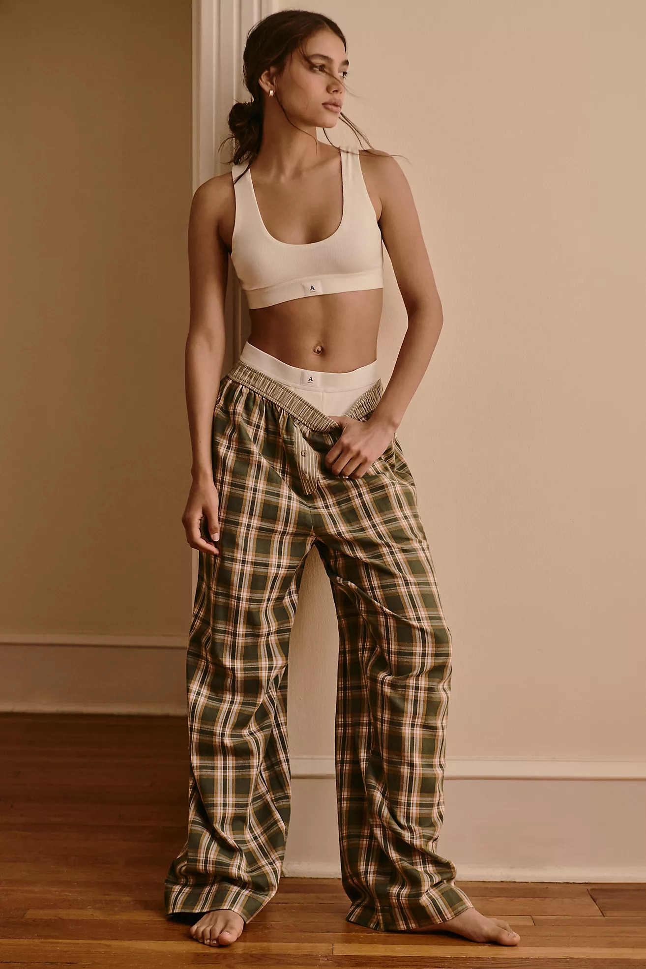 By Anthropologie Flannel Boxer Pants | Anthropologie (US)