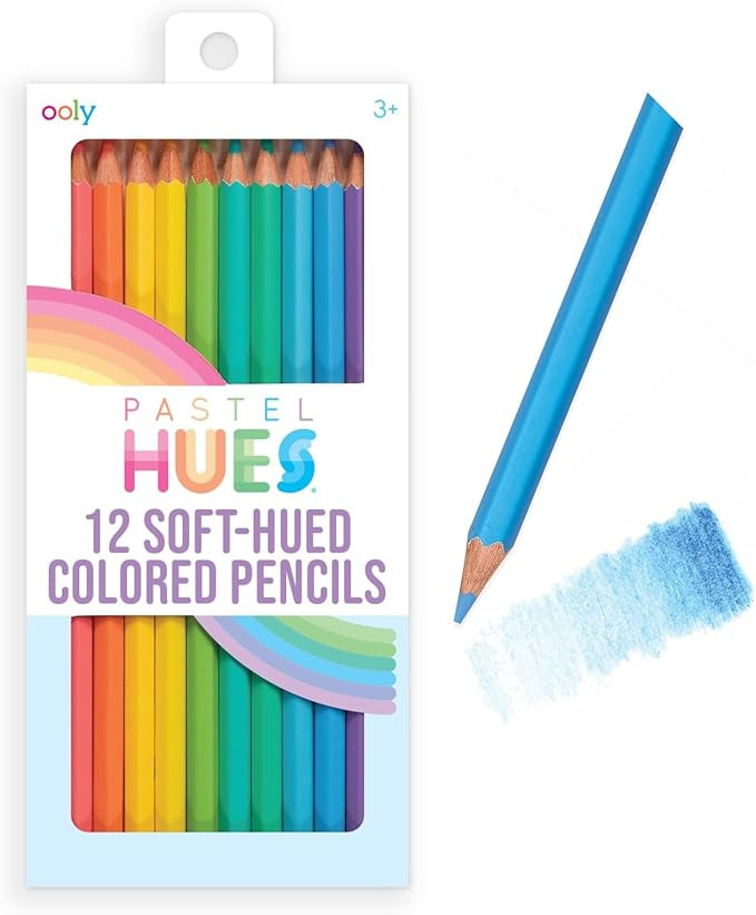 Ooly, Pastel Hues Colored Pencils, Vivid and Beautiful Pastel Pencil Set for Kids and Adults, Dra... | Amazon (US)