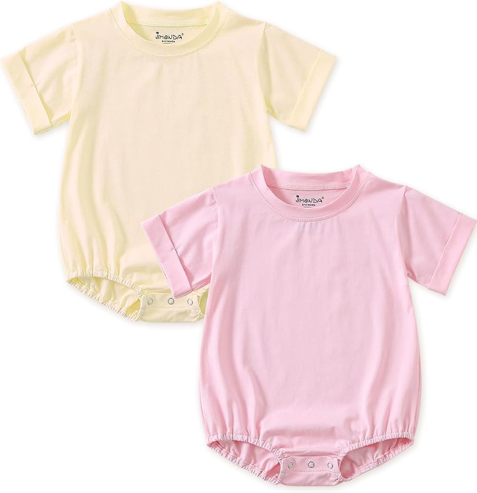 Jimonda Baby Bubble Rompers Boy Girl Cotton Shirt Clothes | Amazon (US)