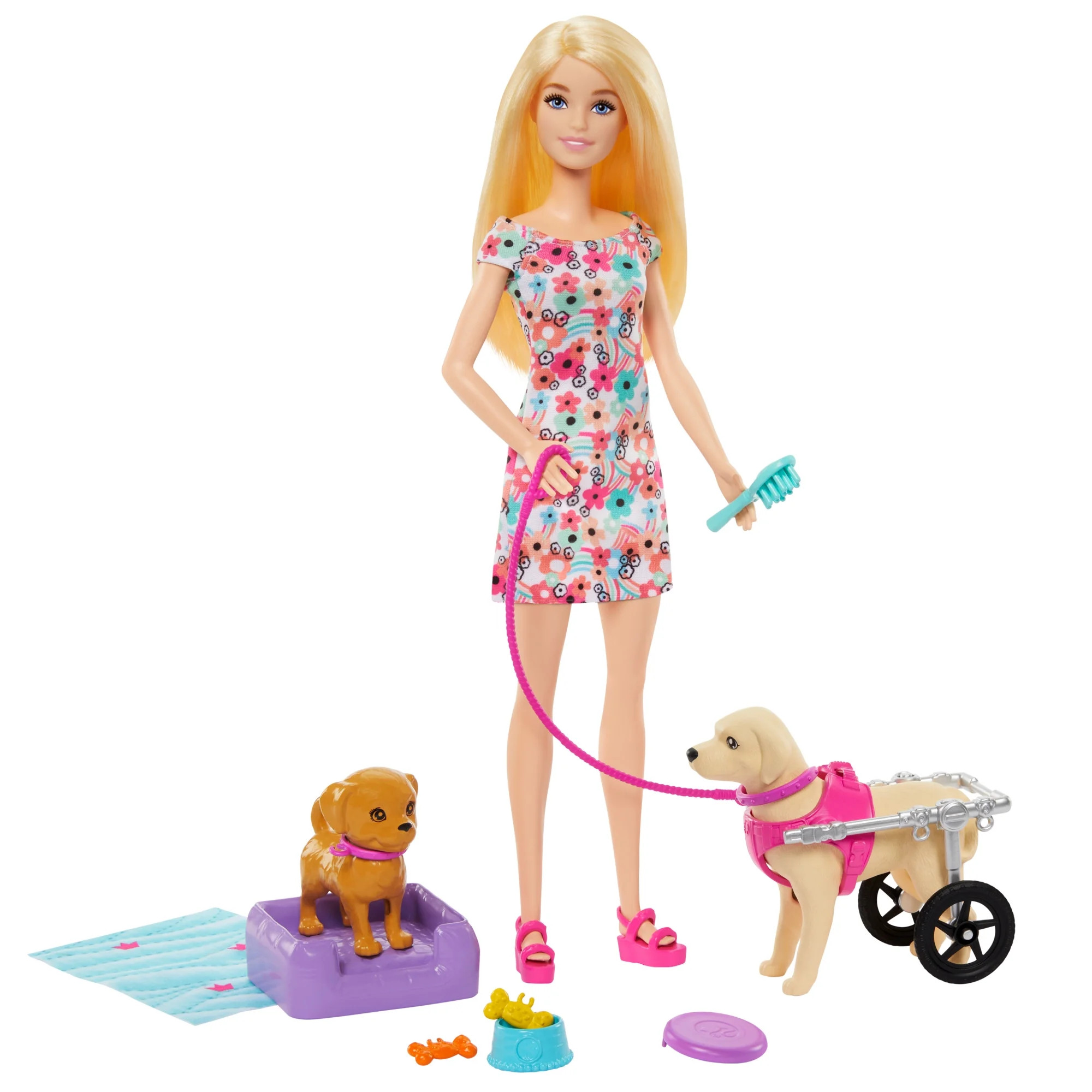 Barbie Doll Pup Playset with a Toy Pup and Dog in a Wheelchair [Walmart Exclusive] | Walmart (US)