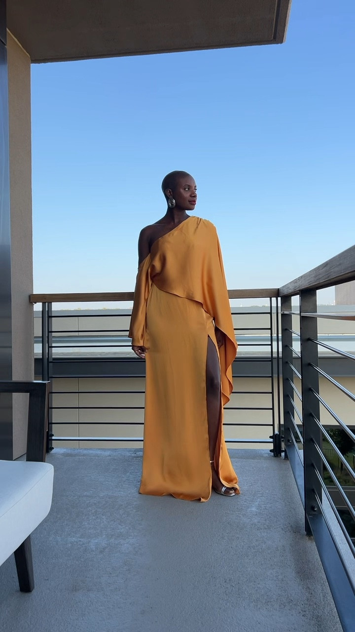 Tonight’s Parisian chic look for LTKCon. This asymmetrical dress is absolutely stunning 🤍 #LTKCon 

#LTKParties #LTKStyleTip