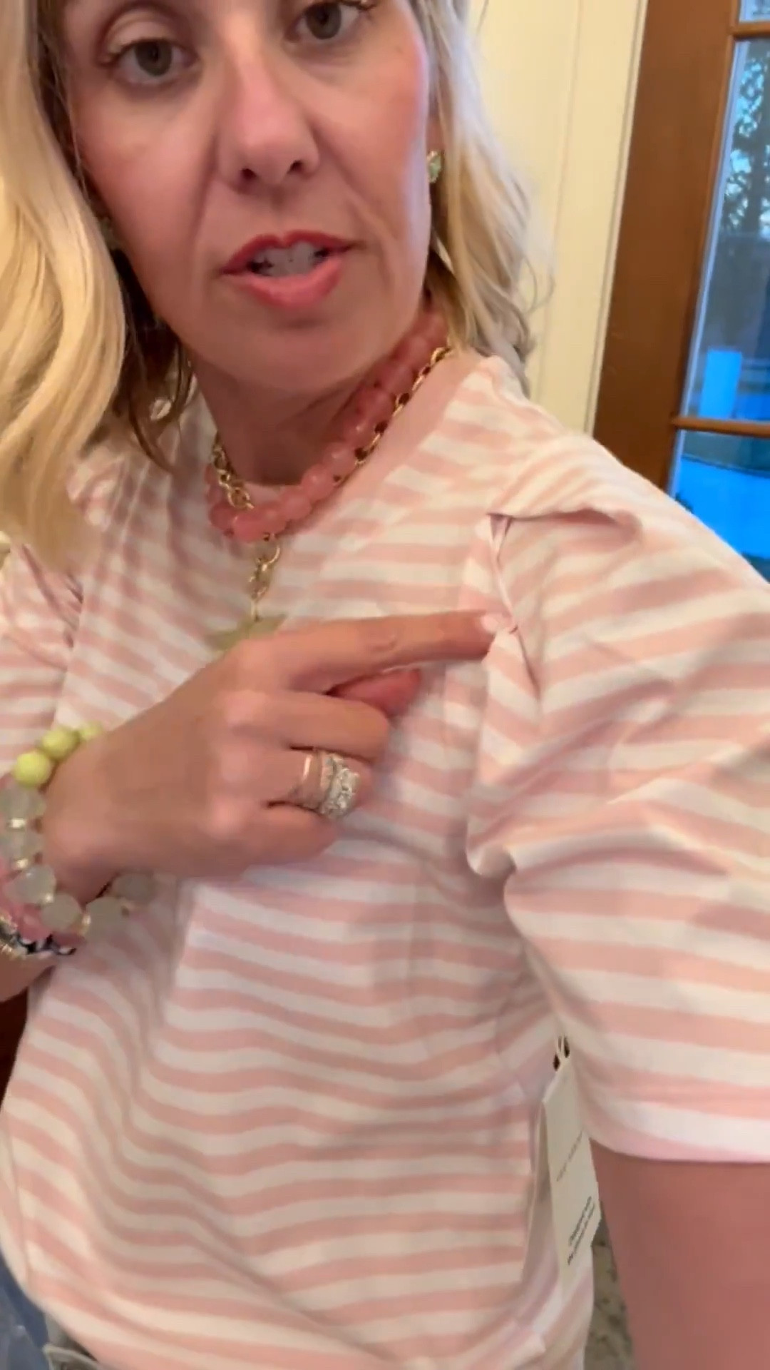 The details on this Walmart tee are so good. The little puff sleeves and trim are adorable. I’m wearing an xs. 

#LTKmomlife #LTKootd #LTKdayinmylife