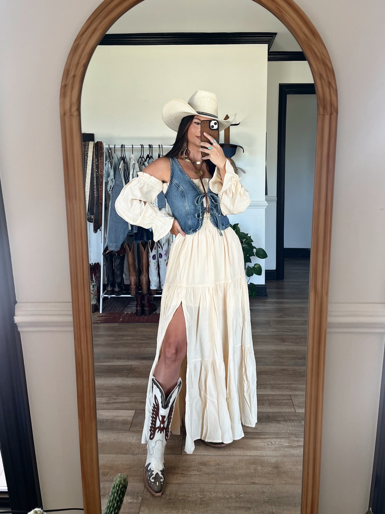 Country boho style! Code “lorilynngranger0” to save on boots!! Vest isn’t available anymore so linked similar!

Bolo & cuff necklace both from November Maker

#LTKShoeCrush #LTKSeasonal #LTKPetite