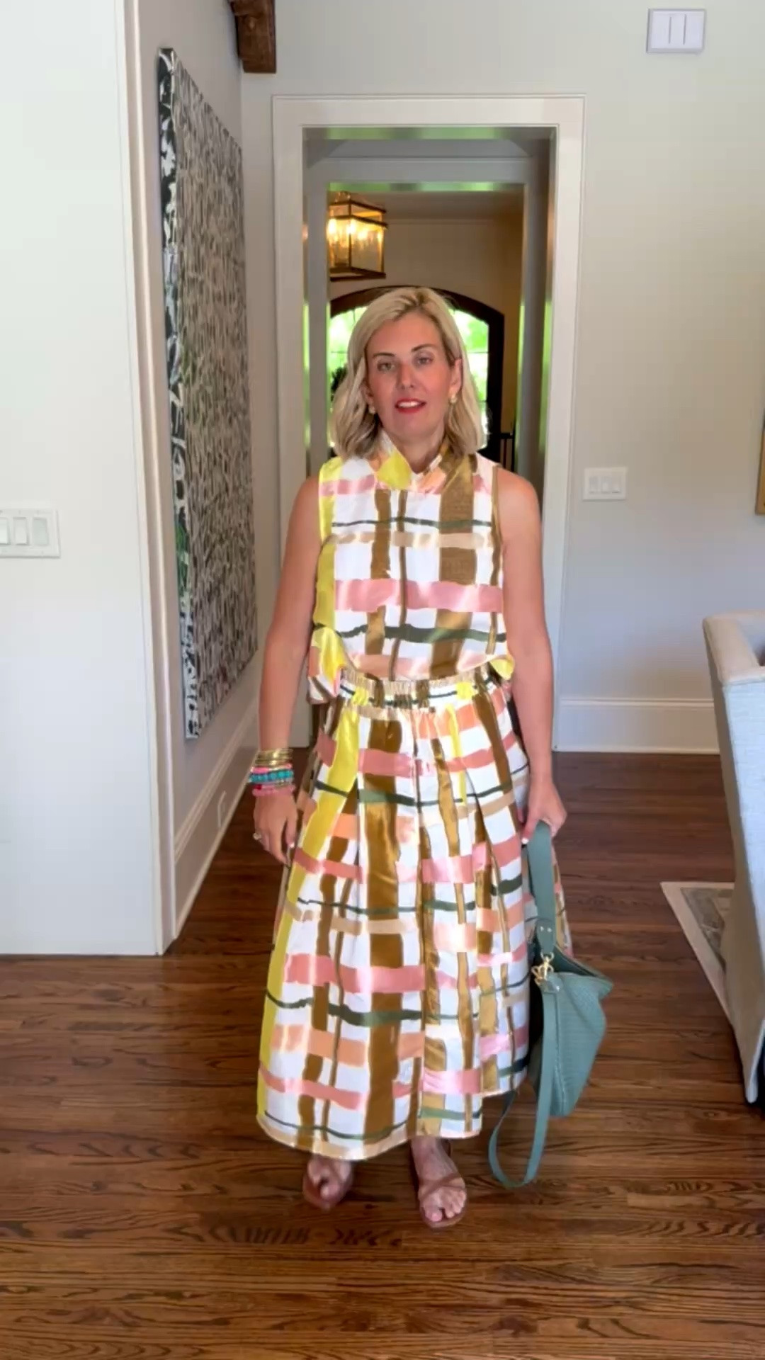 Gorgeous set that you will wear on repeat. I wear the pieces separately for different looks. This is a definite, yes! 
Top & Skirt - xs
Sandal - 8 tts￼

#LTKOver40 #LTKstorytime #LTKmomlife