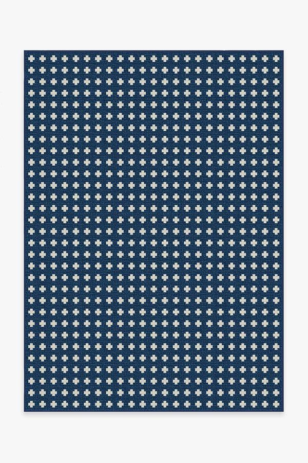 Adde Navy Outdoor Rug | Ruggable