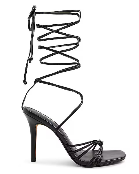 Strappy Tie-Up Heeled Sandals | Express